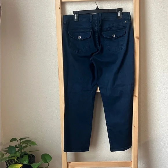 Lucky Brand Women's Dark Blue Ankle Jeans - Picture 2 of 5